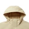 Li-Ning Sports Trend Series Color Block Casual Comfortable Cold Resistant Winter Warm Dopamine Short Down Jacket Men Jacket Milk-Khaki AYMU363-3