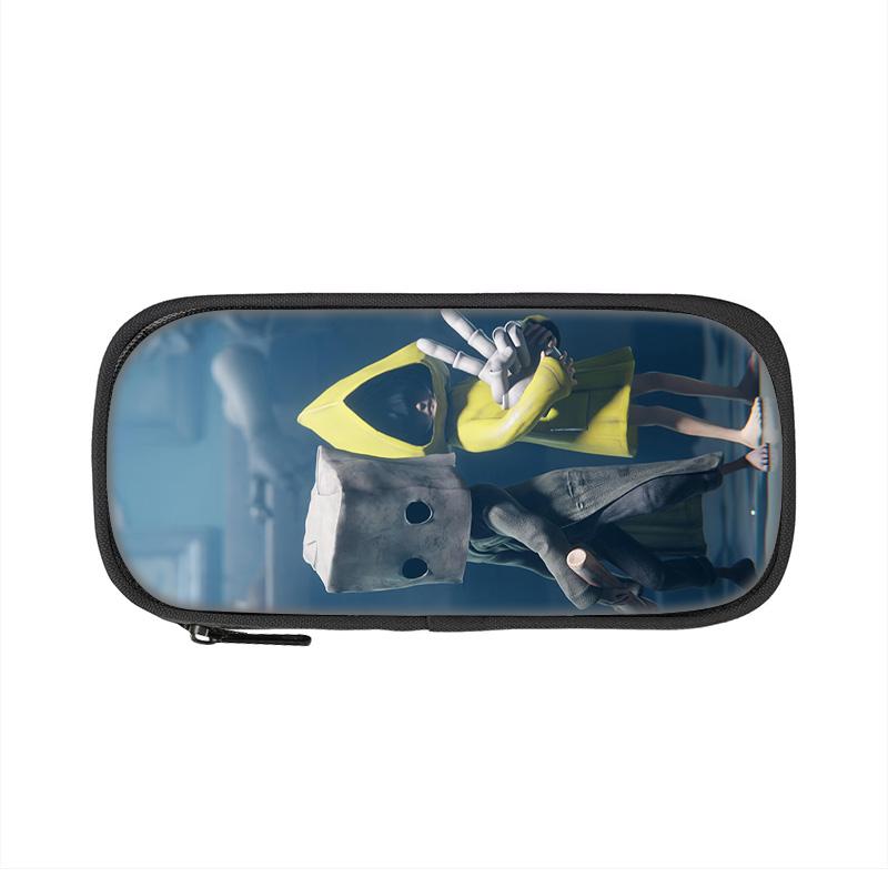 Little Nightmares Pencil Case, Large Capacity, Lightweight, Cartoon Print, New School Style for Male and Female Students