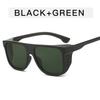 European American Stylish Men Sunglasses Vintage Square Shape Sun Glasses for Man Outdoor UV Protection Hiking Sunglass