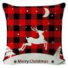 New Christmas Pillow Cover Elk Linen Print Pillow Cushion Cover Sofa Decorative Cushion