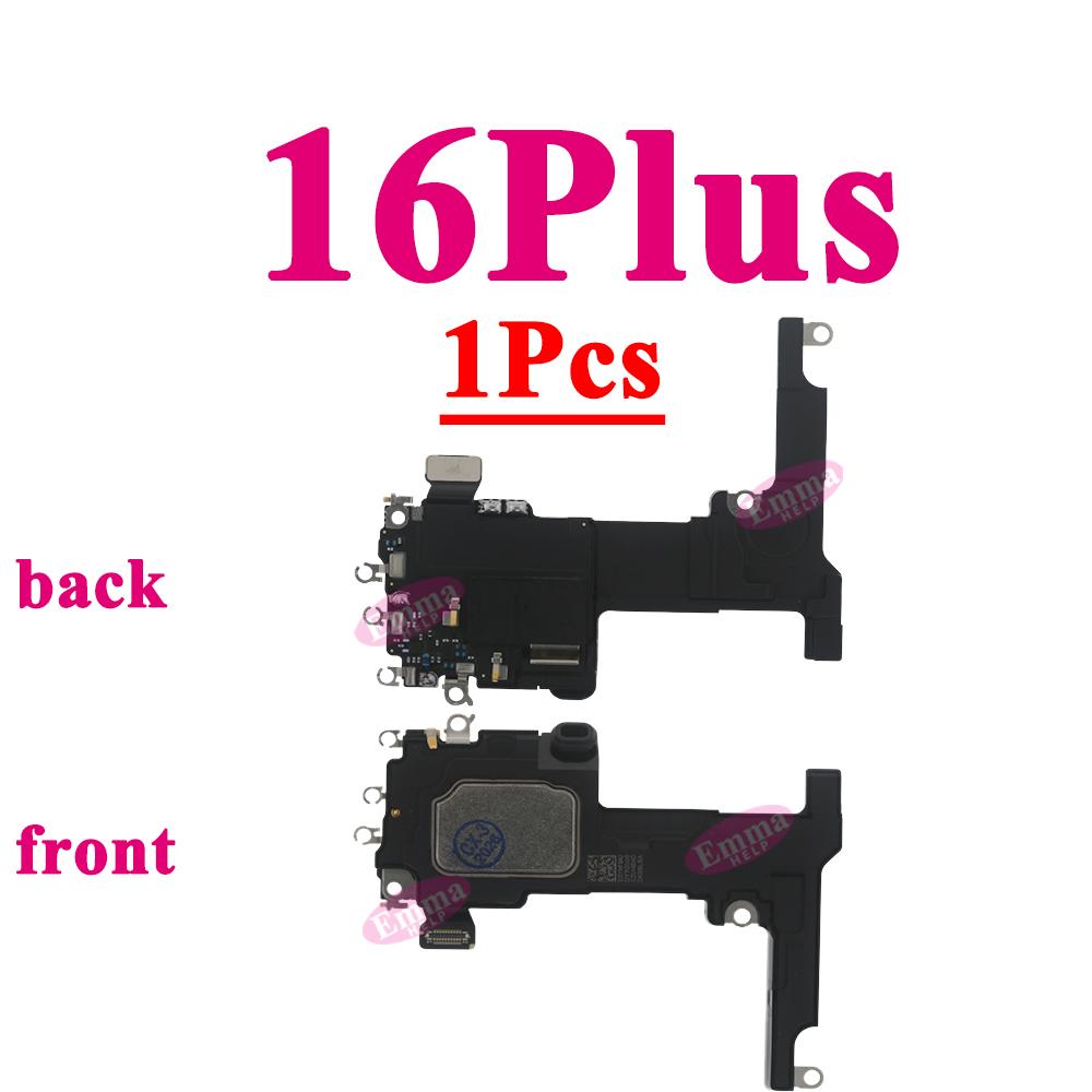 Top Earpiece Speaker for iPhone 16 15 Pro Max Plus Ear Sound Receiver with Proximity Sensor Flex Cable Replacement Repair Parts