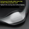 Nappa Leather Car Steering Wheel Cover For Tesla Model 3 Y S X 2019 - 2025 4 Seasons 36-38 CM Black Auto Interior Accessories