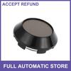 Wheel Center Caps OD: 68mm268" Black 1 Pcs Universal with Bronze Tone Sticker