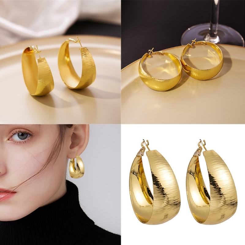 Vintage Earrings Exaggerated Earrings Wide Earrings Dangle Earrings Wide Ear Jewelry Present for Women and Girls