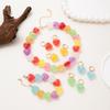 Bunte Harz-Süßigkeiten-Herz-Halskette: Süß, Nischen-Design, Hochwertiger Damenschmuck