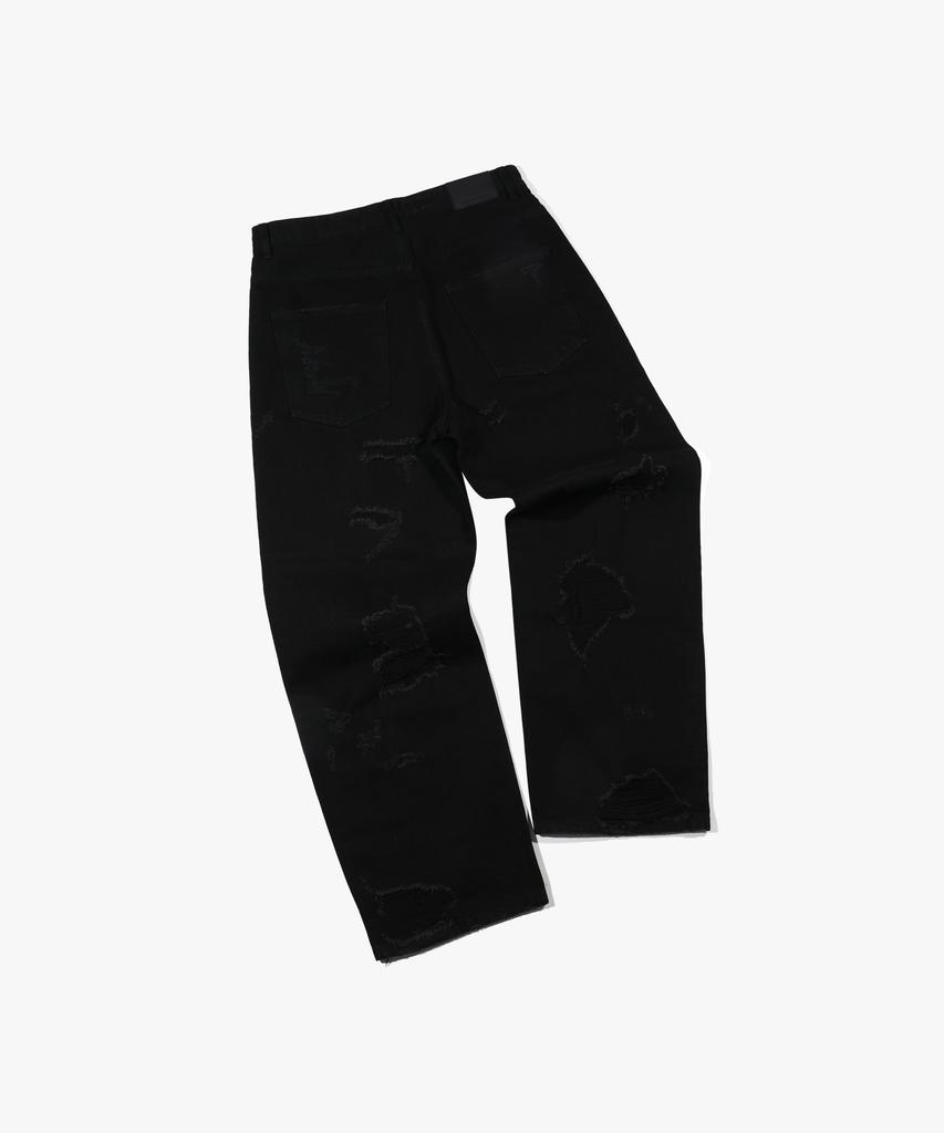 Seleuji Distressed Denim Pants V21 Black
