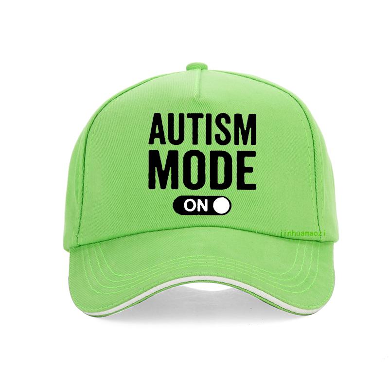 Lustige Beste Autismus-Modus An Hut Unisex Damen Grafik Baumwolle Baseballkappe Harajuku Pop Y2K Sommer Trucker Snapback Hüte Knochen
