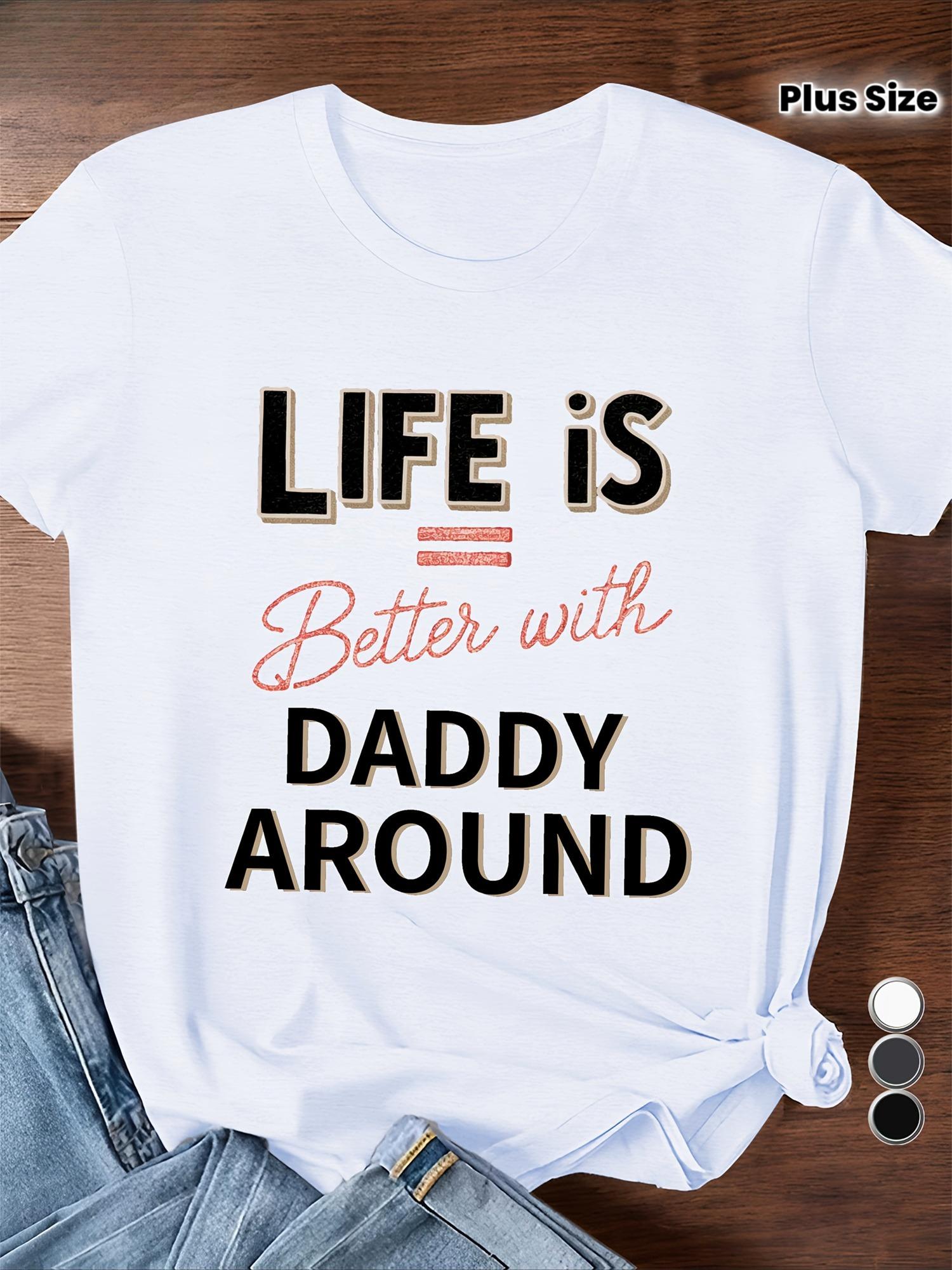 DADDY Women s Plus Size Sports Short Sleeve T-Shirt S белый