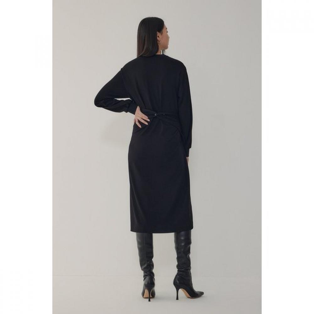 VOV Wool Blend Tie Knit Dress 7116137101 