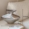 Creative Wrinkled Texture Ceramic Vase Hydroponics Plant Pots Table Decoration Flowers Arrangement Vases Room Aesthetic Decor