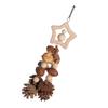 Jouet à mâcher et à déchirer pour cage à oiseaux Puzzle Pomme de pin Bloc Jouet de dentition pour oiseau Broyage Suspendu à la cage Jouet d'amusement divertissant