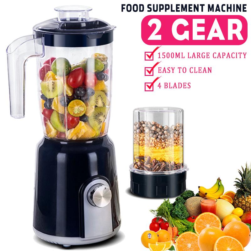Frullatore per Smoothie 220V Robot da Cucina Tazza Frullatore Personale per Succhi Frullatore Mixer ad Alta Potenza Macchina Spremiagrumi Elettrica 1.5L