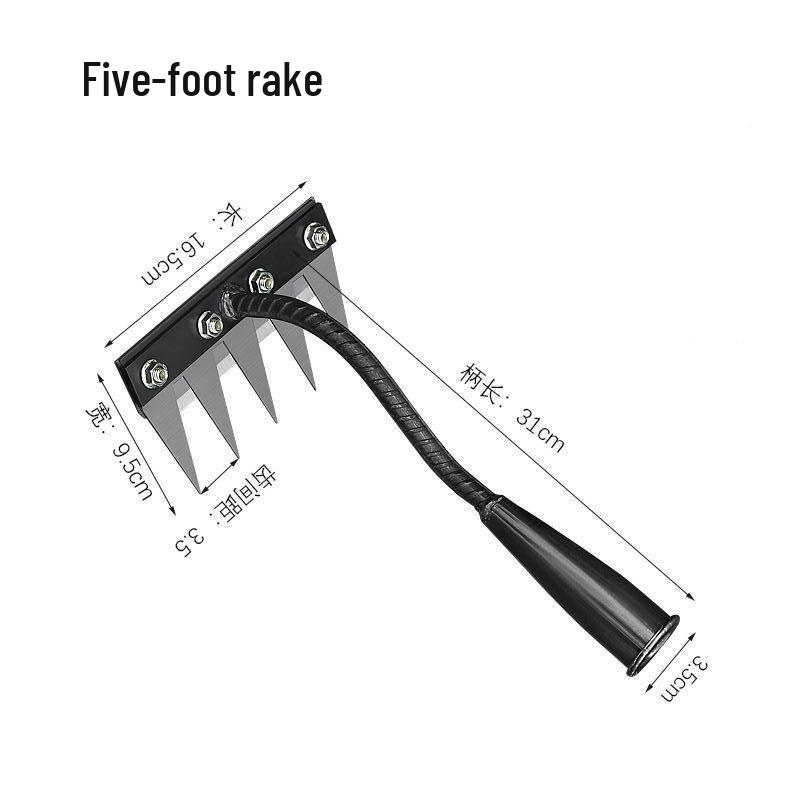 

Усиленная мотыга двойного назначения и грабли для прополки для садоводства