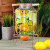 Glass Jar 4.2L For Drinks With Tap And Stand 139602