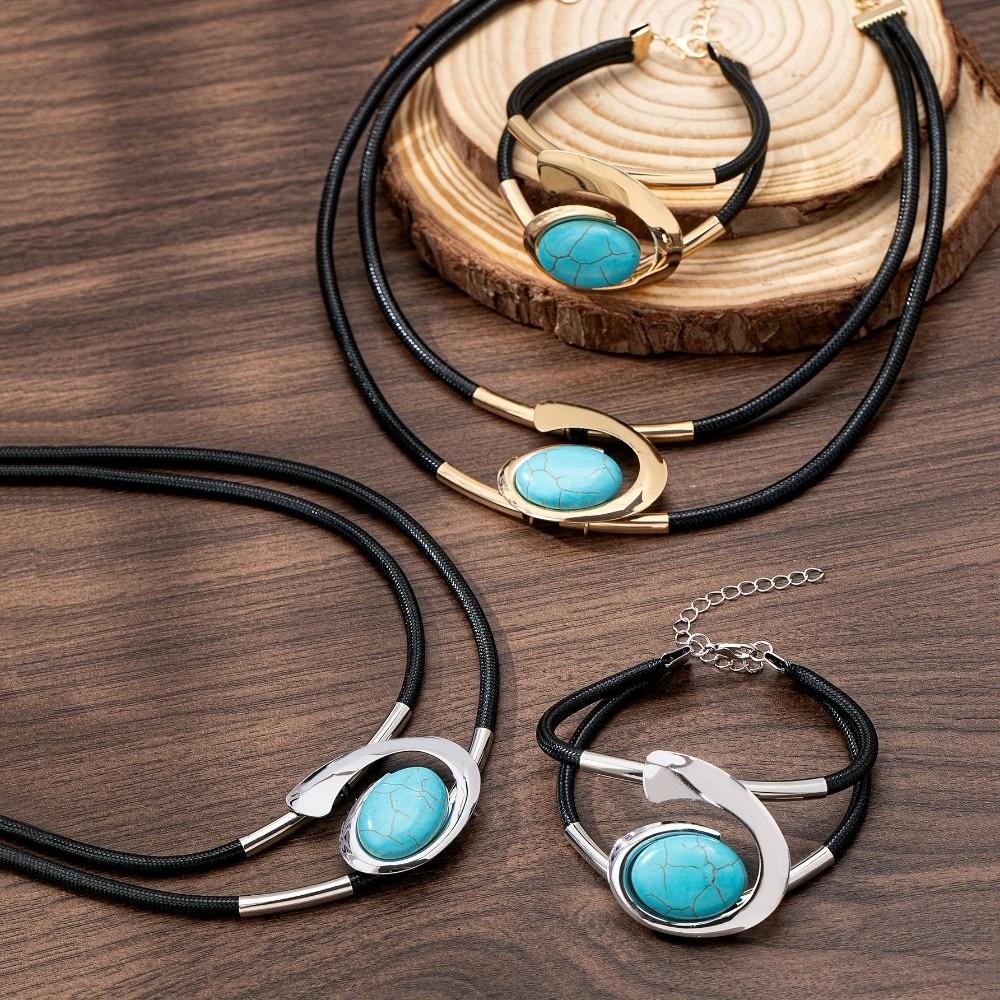 2 Pcs/Set Geometry Bohemian Jewelry Jewelry Accessories Pendant Necklace for Women