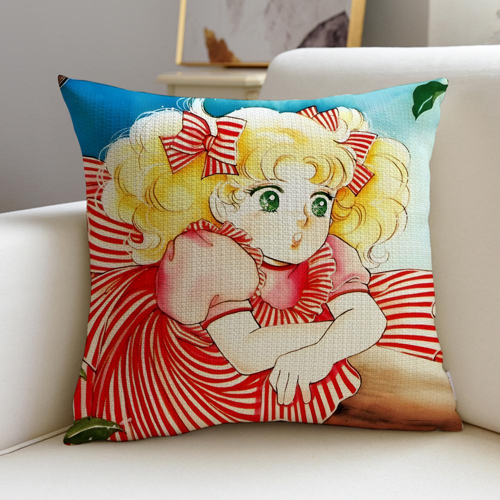 Classic CCandy CandyS Cushion Cover Breathable and skinfriendly linen pillowcase square removable and washable cushion