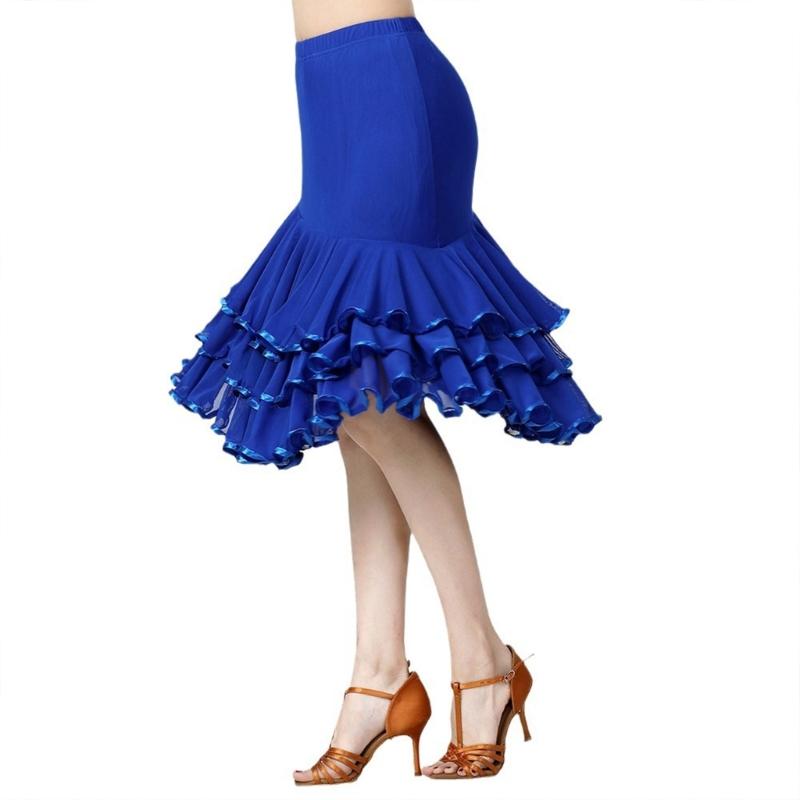 Ballroom Dance Skirts for Women Elegant Ballroom Dancing Waltz Dances Party Long Swing Mesh Skirt Performances Costumes