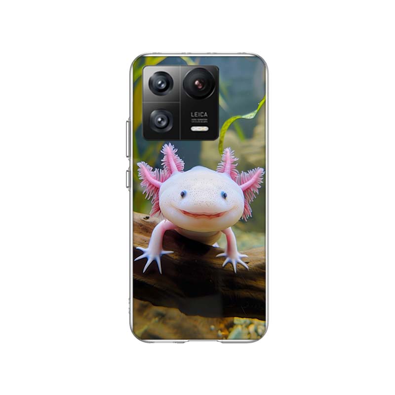 Smiling Salamander Phone Case For Xiaomi Poco F7 Ultra X7 X6 M8 M7 M6 M4 M3 Pro X4 Mi 15 15T 14 14T 12T 12S 10T Pro 12 11 Lite C