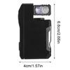 Rechargeable EDC Flashlight 400 Lumens Portable Flat Pocket Flashlight Small Flashlight for Camping Emergency