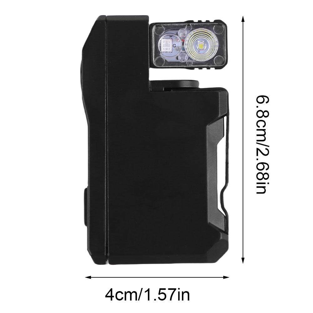 Rechargeable EDC Flashlight 400 Lumens Portable Flat Pocket Flashlight Small Flashlight for Camping Emergency