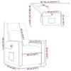 VidaXL Fauteuil inclinable électrique noir tissu 3324068