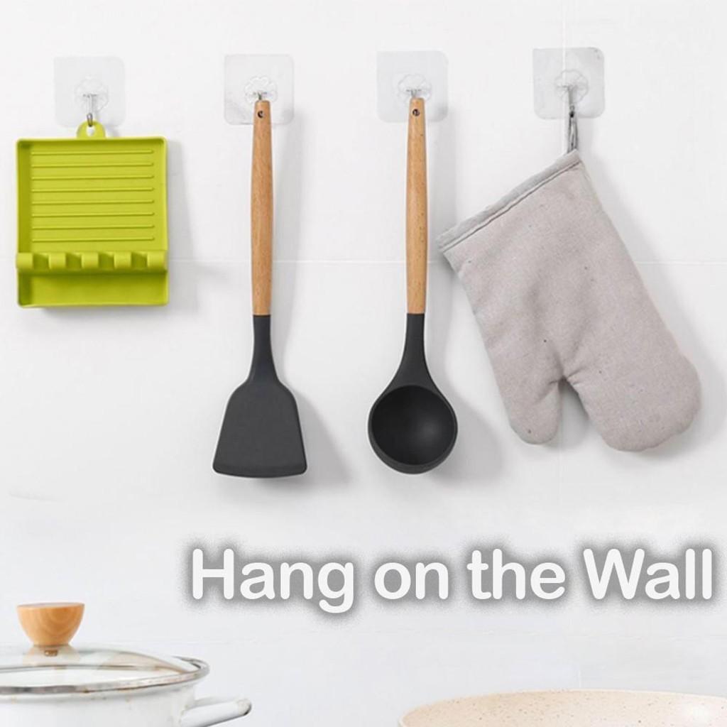 Multifunction Kitchen Spatula Rack Non- Silicone Mat Plastic Stand