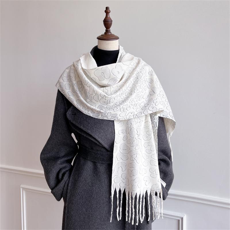 

Winter Cashmere Pashmina Women Shawls And Wraps Women Floral Luxury Lady Warm Thick Scarves Blanket