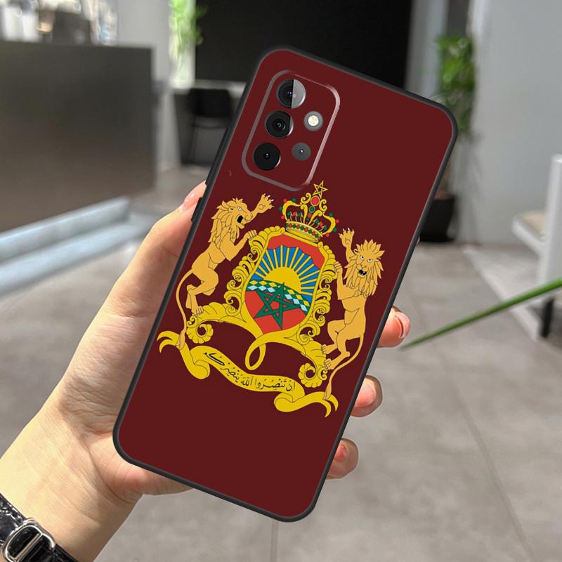 Morocco Flag Coat Of Arms Case For Samsung Galaxy A52 A32 A12 A56 A36 A54 A34 A14 A05 A16 A26 A13 A33 A53 A15 A35 A55