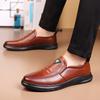 New spring men's business casual leather shoes cover feet and pedal fashionable youth driving shoes Korean version of versatile men's shoes
