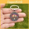 Paris Sunset View Keyring With Glass Alloy Pendant For Gift And Collectors Use
