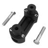 Kit Robusto de Grampo Superior para Riser de Guidão Preto de 1 Polegada, 2" de Altura, com Acessórios para Motocicletas Harley Softail Sportster Dyna