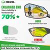 RBRL Bicycle Rearview Extra Durable Rearview Adjustable Mirror for Electric Bicycles Mirror, Large, Non-Obstructive, Mirror, 360° (Left-Aligned)