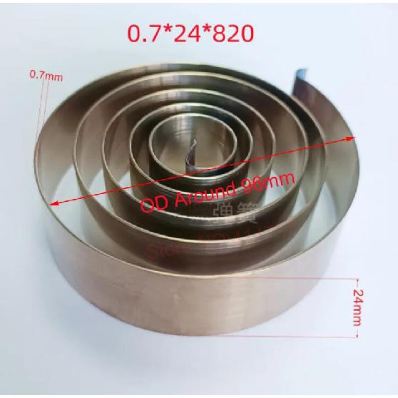 Wholesale Cheap Spiral Flat Wire Coil Large Size Scroll Spring Constant Force Springs 0.7mm Thickness*24mm Width*820mm Length Choose
