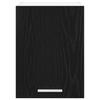Hanging Cabinet with Door Black Oak and White 30 x 31 x 40 cm