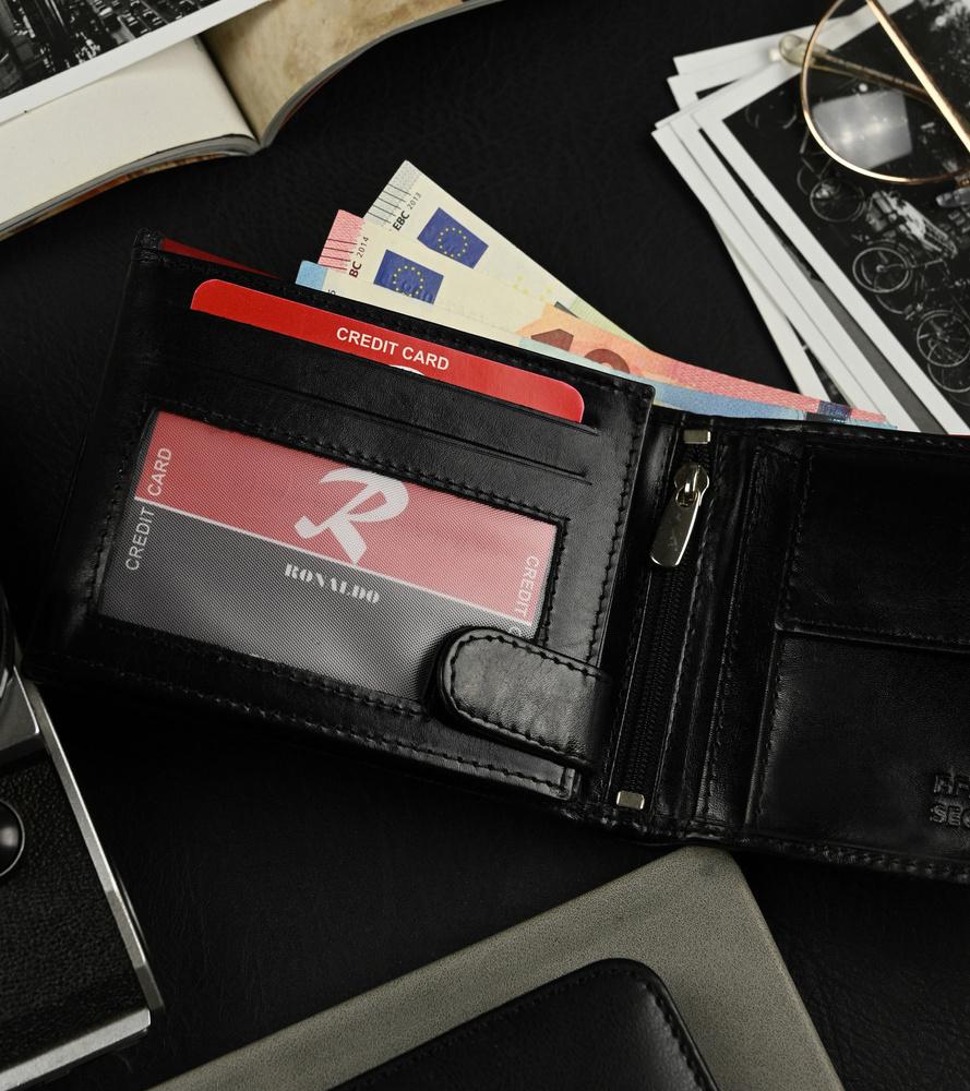 Ronaldo Horizontal Compact Men's Leather Wallet