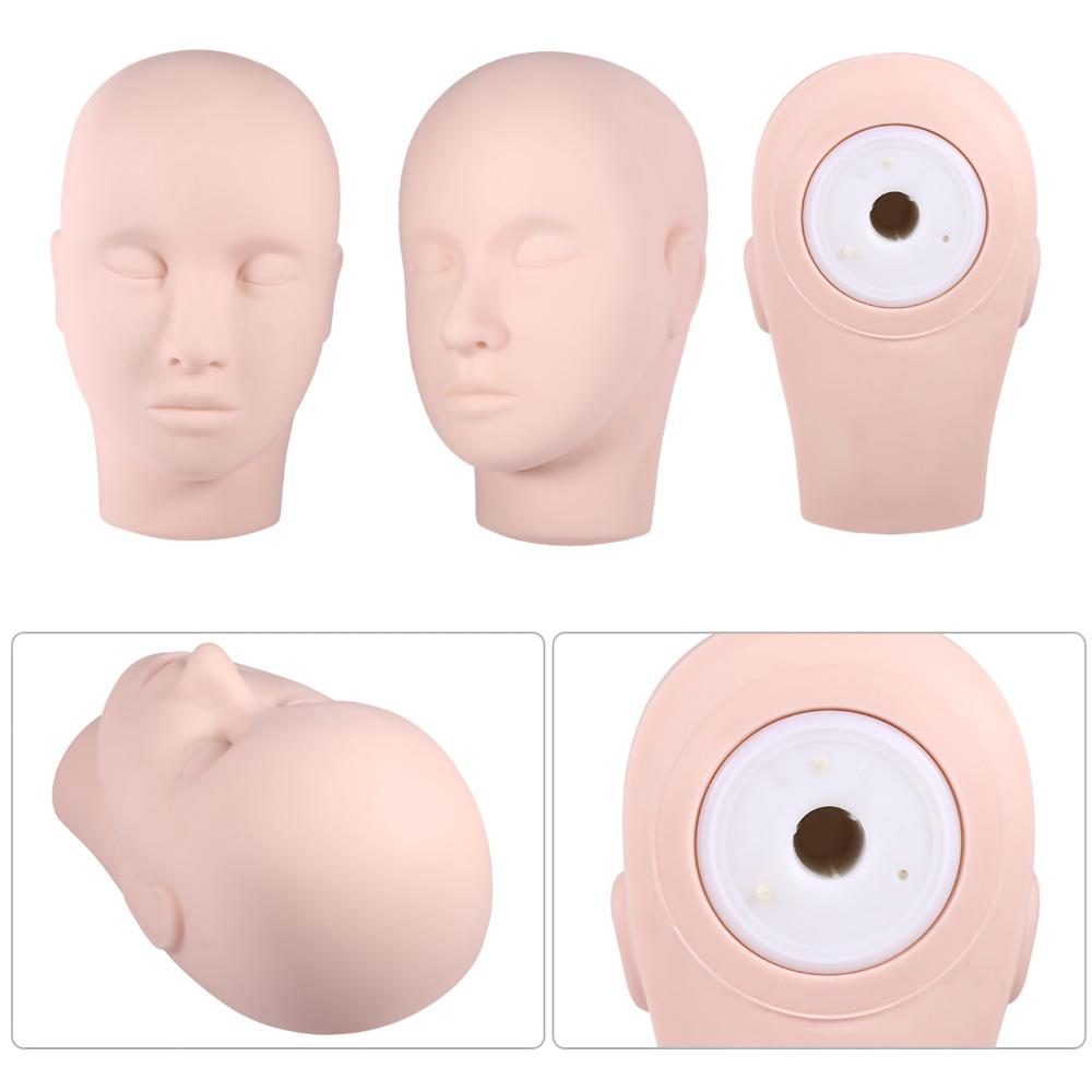 Practice Mannequin Makeup Practice Head Upgraded Design Eye Lash Model Head  Salon Training Use