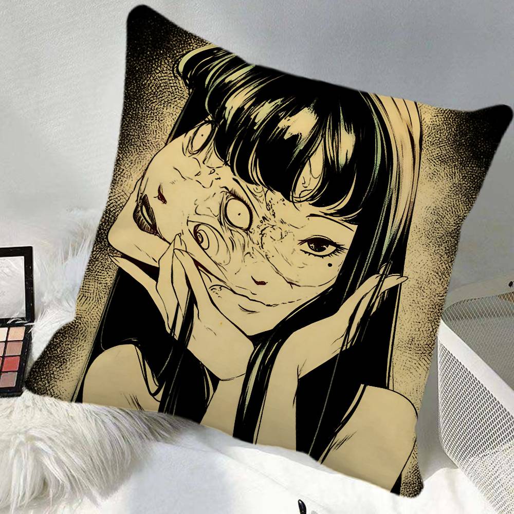 Japan Anime Junji Ito Pillow Case Square Pillow Bedroom Sofa Leisure Comfort Cushion Car Home Decoration