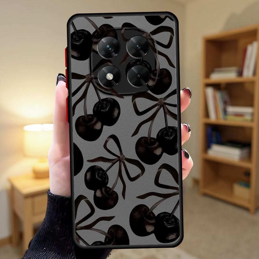 Case for Xiaomi Redmi Note 14 12 13 Pro Plus 10 9S 11 13C 14C A4 Funda Back Phone Cover Stylish Cherry Pattern