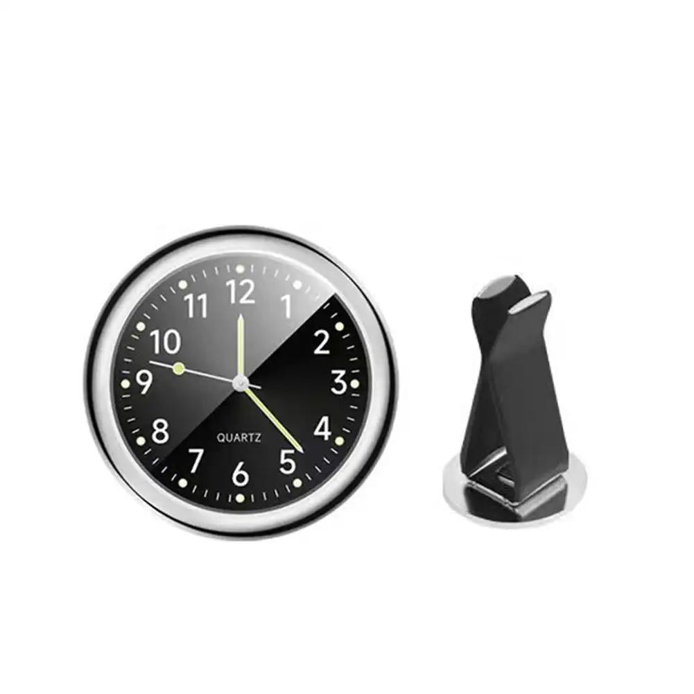 Luminous Car Air Outlet Quartz Clock Auto Watch Thermometer Hygrometer for Automobiles Decoration Clocks Ornament Accessories