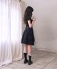 Leijeumiya Mio Shirred Balloon Skirt [Navy]