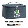 AAFO1 Travel Cosmetic Organizer Toiletry Case Wash Pouch Zipper Storage Bag For Skoda octavia a5 a4 mk1 2 fabia superb rapid mk3 yeti