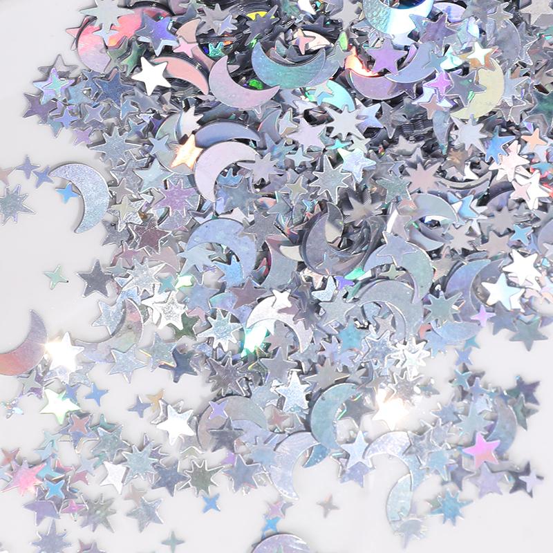 15g/Pack Iridescent Glitter Star Confetti Ramadan EID Mubarak Home Decoration Wedding Birthday Table Scatter Muslim Party Supply