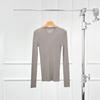 Cindy Slim Ribbed Knit Merino Wool Sweater - Women's Long Sleeve