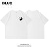 Traditional Chinese Tai Chi And I Ching Pattern Cotton Shortsleeved Tshirt With Round Neckline Suitable For Spring And Summer