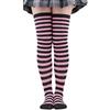 Dot Thigh High Stockings Womens Striped Ladies Girls Black White Pink Long Over Above Knee Socks Cosplay Lolita Harajuku Y2K