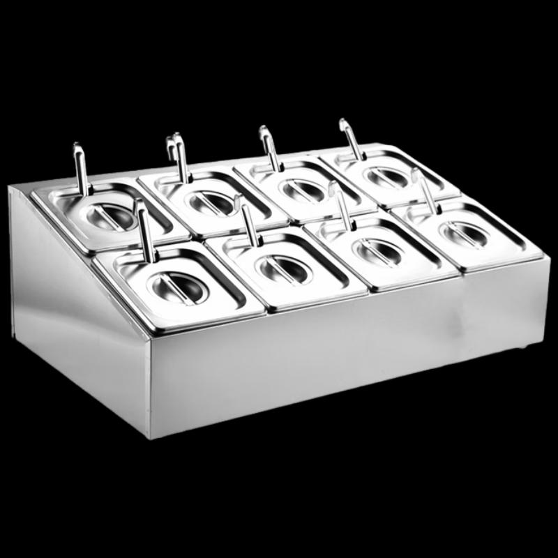 Stainless Steel Ingredient Pan Rack Set