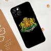 Bulgaria Flag Passport Map Case For iPhone 13 12 11 14 15 16 Pro Max Mini XR XS X Plus Silicone Bumper Cover Capa