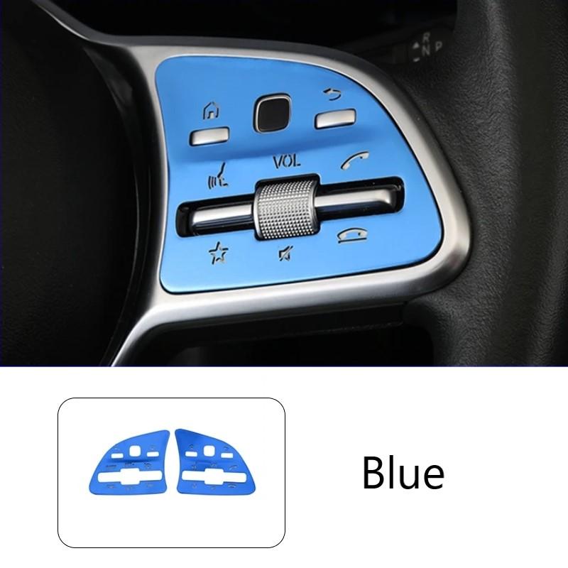 Aluminium Alloy Car Console Steering Wheel Button Panel Sequ Trim For Mercedes Benz W167 X167 X247 W247 X253 W213 W205 W177