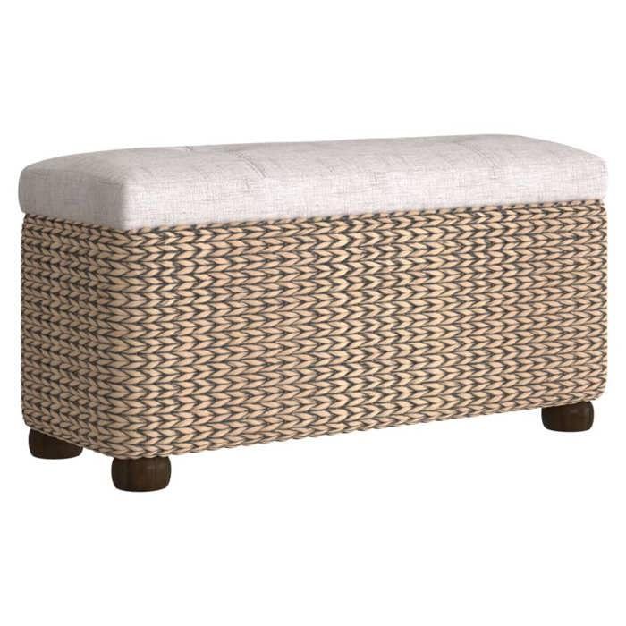 VidaXL Lot de 2 Bancs de Rangement avec Coussin, Bout de Lit, Sièges de Couloir Salon Salle de Séjour Entrée Intérieur, Gris 351812