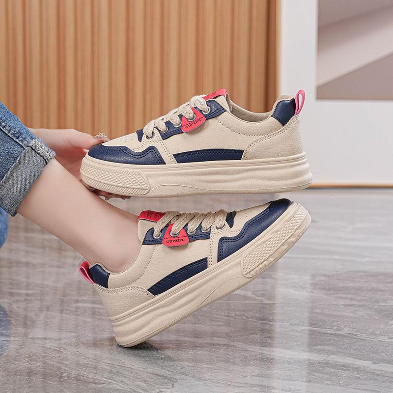 Spring and autumn new student tide shoes platform heightening sports and leisure board shoes H